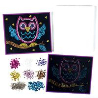 Owl Sequin Picture Kit (Pack of 10)