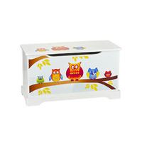 Owls Wooden Toy Box
