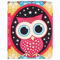 owl pattern pu leather full body case with stand for ipad 234