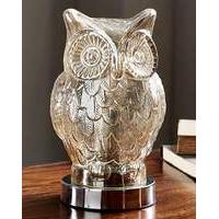 Owl Glass Table Lamp