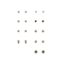 Owl Medallion Stud Earring Set