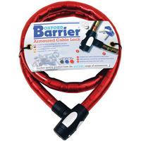 oxford oxford of147 barrier motorcycle cable lock red