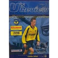 Oxford Utd v Carlisle Utd - Division 3 - 15th Feb 2003