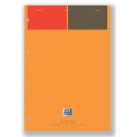 oxford 001 international notepad 160 pages a4 orange and grey pack 5