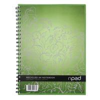 Oxford N Pad Recycled Notebook 200 Pages A4