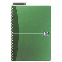 Oxford Office (A5) Notebook Metallic Polypropylene Cover Wirebound 180 Pages 90gsm Green (Pack of 5)