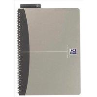 Oxford Office (A5) Notebook Metallic Polypropylene Cover Wirebound 180 Pages 90gsm Grey (Pack of 5)