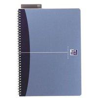 Oxford Office (A5) Notebook Metallic Polypropylene Cover Wirebound 180 Pages 90gsm Blue (Pack of 5)