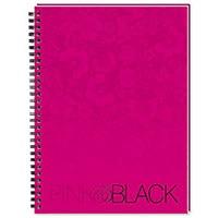 Oxford A5 Pink & Black 140 Page Wirebound Ruled Notebook