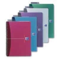 Oxford Office A5 Assorted Metallic Wirebound Notebook Pack of 5