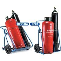 oxygen propane double cylinder trucks with rear wheels
