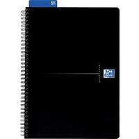 oxford 353002075 a5 squared wirebound office book 70 sheets black oxfo ...