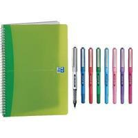 Oxford Office A4 Translucent Assorted Wirebound Notebook Pack of 5 Buy