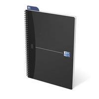 Oxford Office (A4) Notebook Metallic Polypropylene Cover Wirebound 180 Pages 90gsm Grey (Pack of 5)