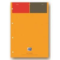 oxford 001 international notepad 160 pages a4 orange grey pack 5