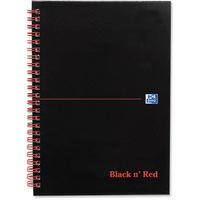 Oxford Black n Red A5+ Matt Wirebound Notebook 140 Pages