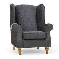 Oxford Wingback Armchair Elite Charcoal