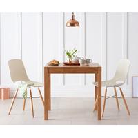 Oxford 80cm Solid Oak Dining Table with Nordic Wooden Leg Chairs