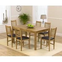 oxford 150cm solid oak dining table with oxford chairs