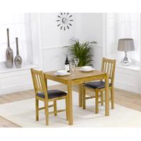 oxford 80cm solid oak dining table with oxford chairs