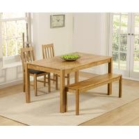 Oxford 150cm Solid Oak Dining Table with Benches and Oxford Chairs