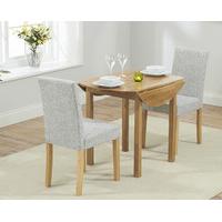 oxford 90cm solid oak extending dining table with mia chairs