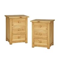 Oxbury Pine Set of 2 Bedside Tables