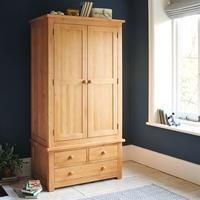 Oxbury Pine Gents Double Wardrobe