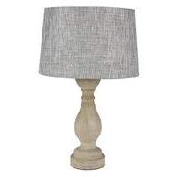 oxford concrete turned table lamp