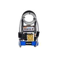 oxford alarm d duo max u lock with cable blue