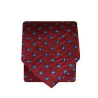 Ox Blood With Blue Flower 100% Silk Tie