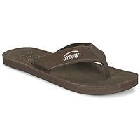 oxbow tonin mens flip flops sandals shoes in brown