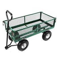 oypla large garden cart truck trolley utility cart 37 x 20