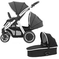 Oyster Max 2 in 1 Twin Pushchair Mirror/Tungsten Grey