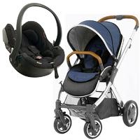 Oyster 2 BeSafe Travel System Mirror/Tan Oxford Blue