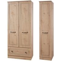 Oyster Bay Nash Oak Triple Wardrobe with Drawer