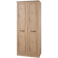 Oyster Bay Nash Oak Wardrobe - 2ft 6in with Plain