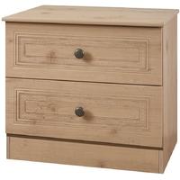 Oyster Bay Nash Oak Chest of Drawer - 2 Drawer Midi