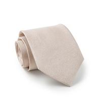 Oyster Birdseye Textured Silk Tie - Savile Row