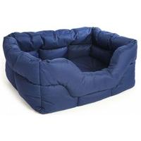 P & L Superior Pet Beds Heavy Duty Rectangular Waterproof Softee Bed, Large, 75 x 60 x 27 cm, Blue