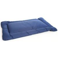 P & L Superior Pet Beds Heavy Duty Waterproof Rectangular Cushion Pad, Large, 85 x 61 x 5 cm, Blue