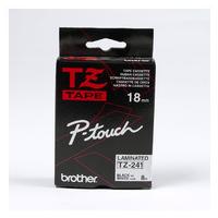 p touch tape 18mm black on white