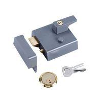 P1 Double Security Nightlatch 60mm Backset Chrome Finish Visi