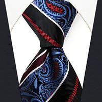 P29 New Handmade Dress Men\'s Neckties Red Blue Multicolor Stripes Paisley 100% Silk Business Jacquard Woven