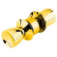 P5237T Locking Knob Set Polished Brass