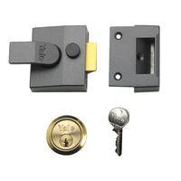 P84 Standard Nightlatch 40mm Backset DMG Finish Visi