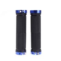 Pair Mountain Bike MTB BMX Bicycle Cycling Double Lock Handlebar Grips Blue