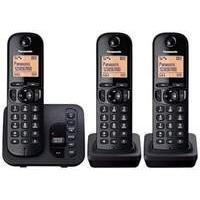 Panasonic Kx-tgc223eb Dect Phone With Tam And Call Blocking - Trio - Black