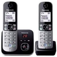 Panasonic Tg6822eb Dect Phone Black - Twin