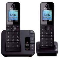 Panasonic Kx-tgh222eb Dect Phone With Tam And Call Blocking - Twin - Black
